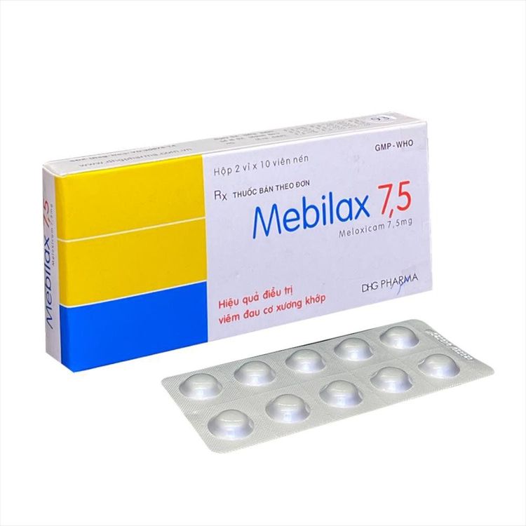 
Mebilax 7.5mg có chứa thành phần chính là meloxicam
