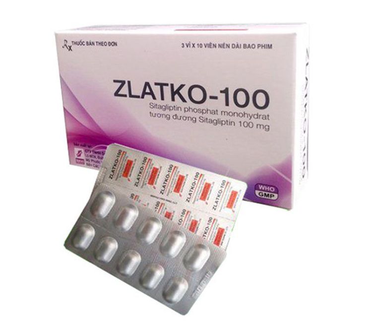 
Thuốc Zlatko 100 có thành phần chính là Sitagliptin 100mg
