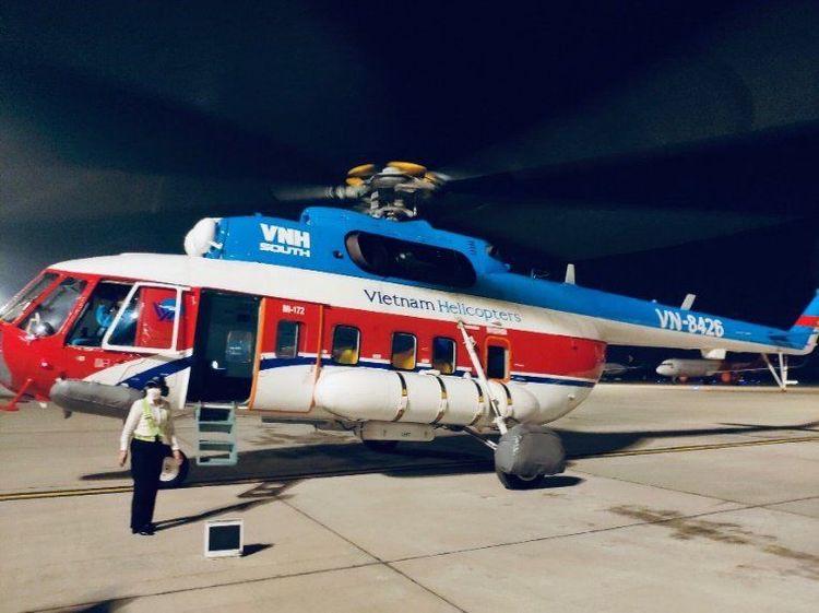 Vinmec Phu Quoc - The first medical unit to provide emergency transportation by helicopter