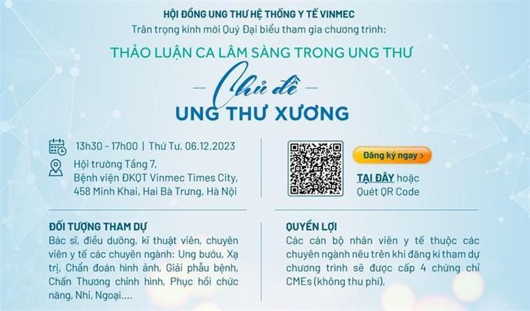 [Vinmec Times City] Tổ chức hội thảo "Thảo luận ca lâm sàng chủ đề: Ung thư xương"