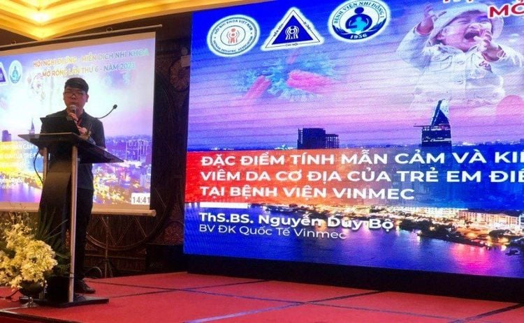 Report at Vietnam Open Pediatric Allergic Immunology conference 2023