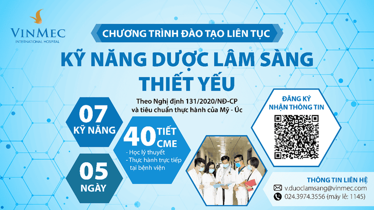 Chương trình đào tạo liên tục Kỹ năng dược lâm sàng thiết yếu