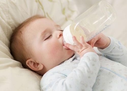 Preventing choking milk in babies