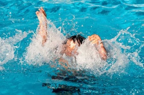 Be very wary of cramps when swimming