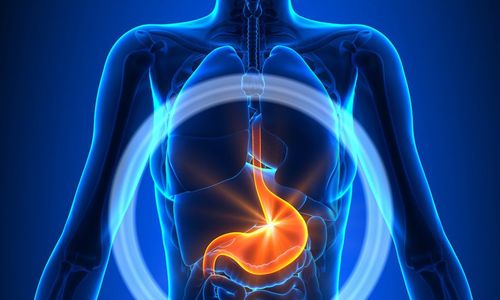 What happens after total gastrectomy for cancer treatment?