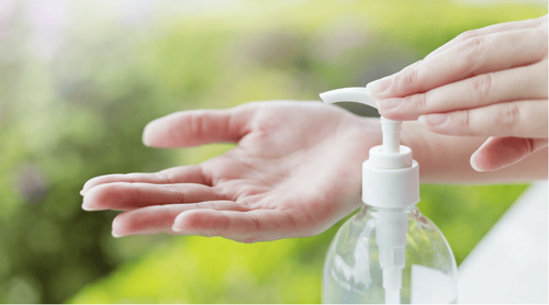 Note when using quick hand sanitizer for babies