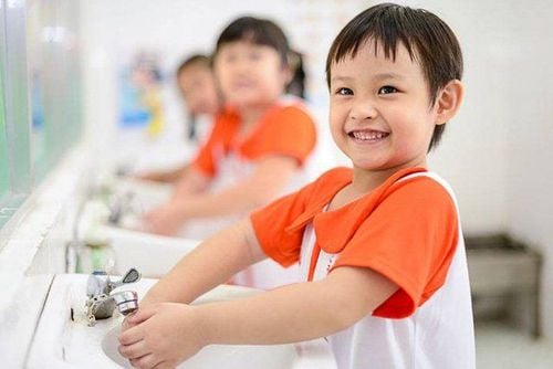 Teach children the habit of washing their hands after using the toilet and before eating
