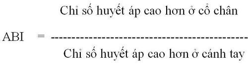 Tìm hiểu chỉ số huyết áp cổ chân - cánh tay ( ABI)