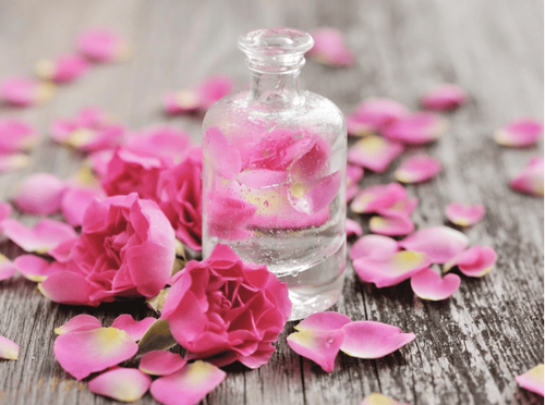 What is the use of rose water in skin care?