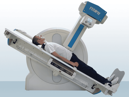 Treatment of bone lesions under enhanced radiography