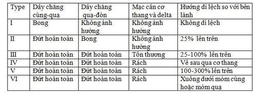 Hình ảnh trật khớp cùng đòn chụp x quang ở tư thế trước và sau