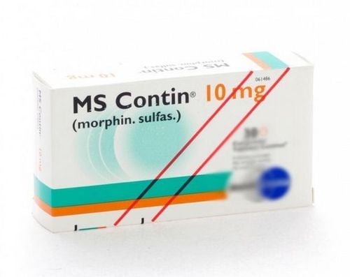 
Thuốc MS Contin 10mg dạng viên có chứa morphin
