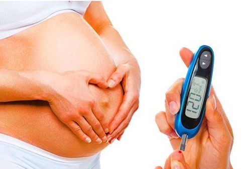 Gestational diabetes is usually diagnosed during which stage of pregnancy?