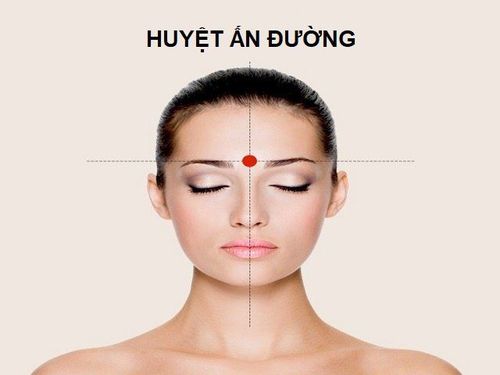 
Vị trí bấm huyệt ấn đường
