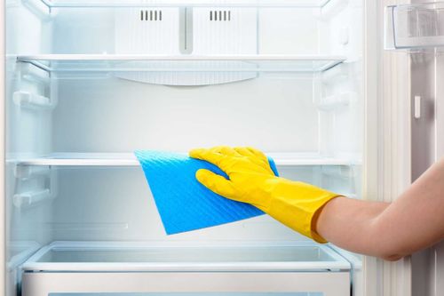 Instructions to clean the refrigerator properly, no smell