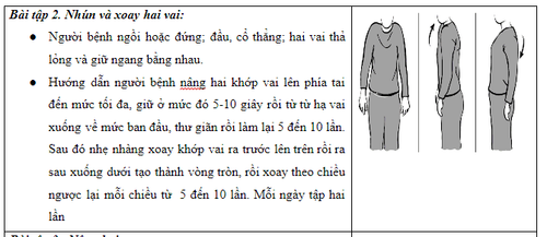 Bài tập phục hồi chức năng sau điều trị ung thư vú