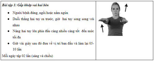 Bài tập phục hồi chức năng sau điều trị ung thư vú