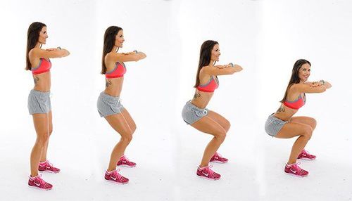 
Động tác Squats là bài tập cơ bắp chân, bao gồm cơ tứ đầu, gân kheo và bắp chân
