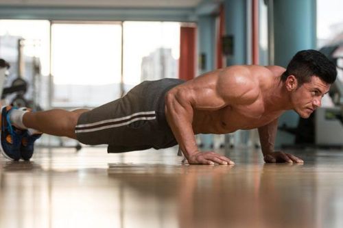 What muscle group is the push-up exercise good for?