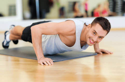 What does push-up exercise do?