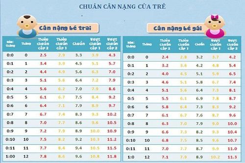 Cân nặng tiêu chuẩn của trẻ sơ sinh là bao nhiêu?