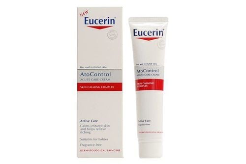 
Thuốc Eucerin có tác dụng cung cấp độ ẩm, giúp cải thiện tình trạng da khô ráp, nổi mụn
