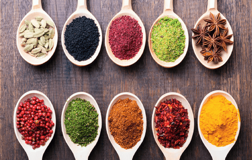 Spice up your food with spices and herbs