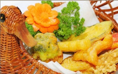 Swap dinner with fried vegetables