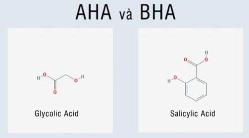 
Cấu trúc của AHA và BHA có trong một số loại mỹ phẩm
