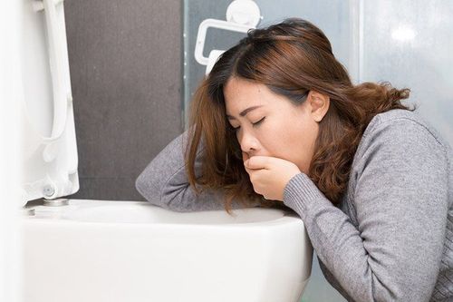 Nausea, vomiting blood are signs of what disease?