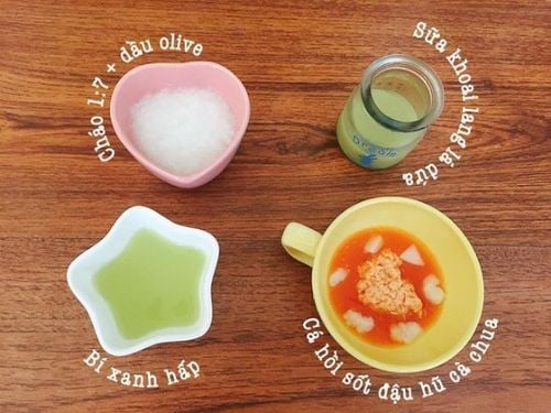 Japanese-style weaning menu for 6 months old baby