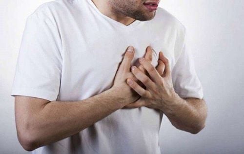 Pericarditis can lead to continuous sharp chest pain or chest pain when taking a deep breath.