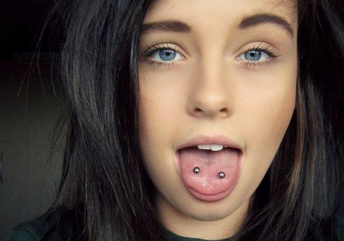 Tongue piercings can harm teeth and gums