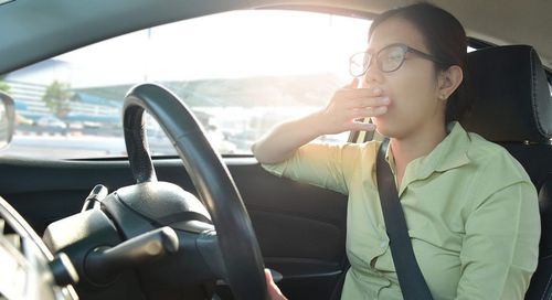 One hour of sleep deprivation can double the risk of a car crash