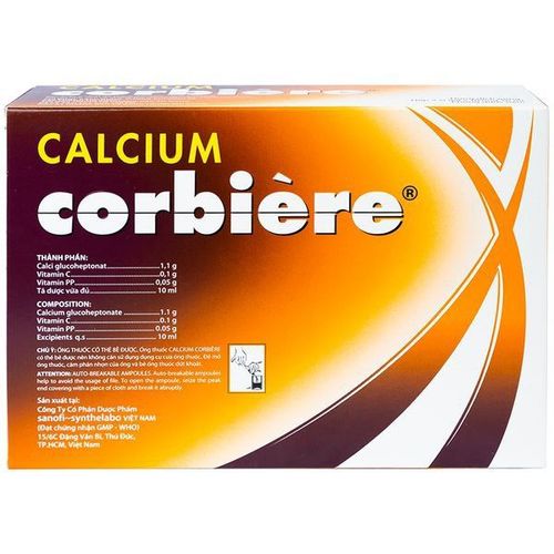 Calcium corbiere 10ml có tác dụng gì?