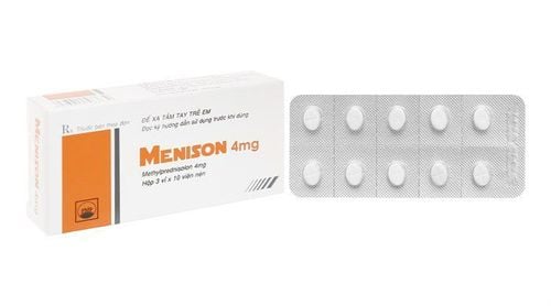 
Menison 4mg có thành phần chủ yếu là hoạt chất methylprednisolon
