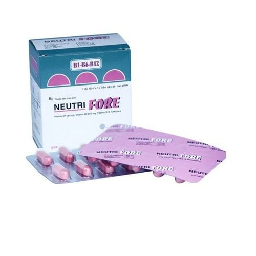 
Neutri fore bổ sung một số vitamin nhóm B
