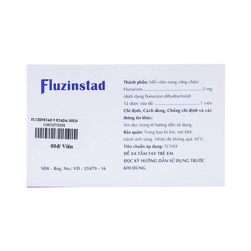 
Uống thuốc Fluzinstad 5mg vào buổi tối, cùng hoặc không cùng với thức ăn
