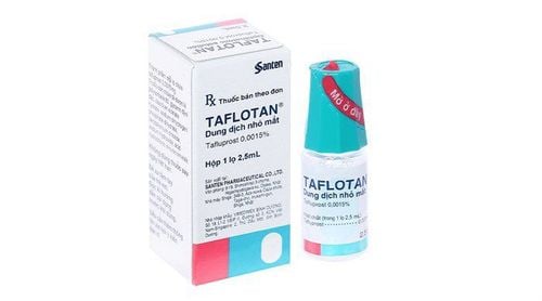 
Thuốc nhỏ mắt Taflotan có quy cách đóng gói là hộp 1 lọ nhựa dung tích 2,5ml
