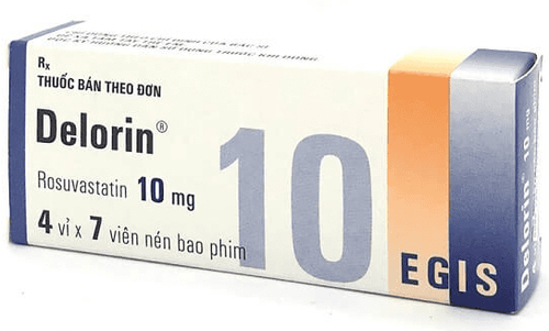 
Thuốc Delorin 10mg được dùng trong điều trị tăng cholesterol máu
