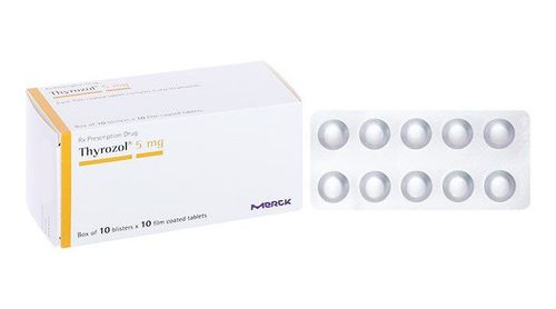 
Thuốc Thyrozol 5mg được bào chế dưới dạng viên nén bao phim với hàm lượng 5mg
