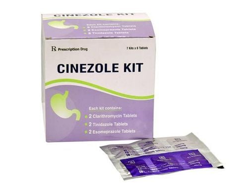 
Cinezole Kit có thành phần kết hợp Tinidazole và Clarithromycin và Lansoprazole
