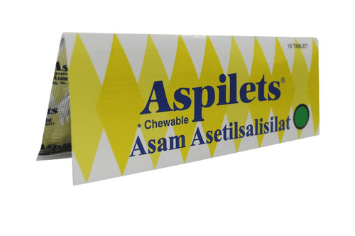 
Aspilets 80mg có chứa thành phần là acid acetylsalicylic
