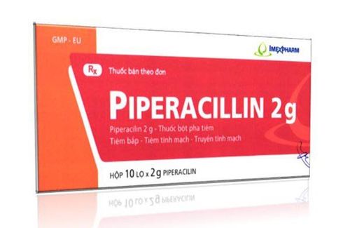 Uses of piperacillin 2g