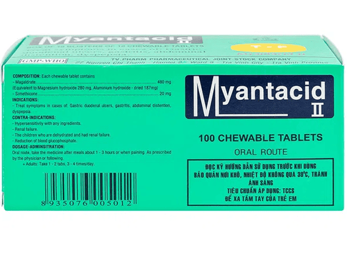 Công dụng thuốc Myantacid II