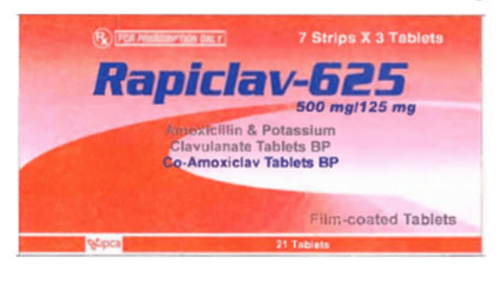 Uses of Rapiclav 625