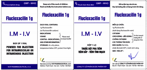 Uses of Flucloxacillin 1g