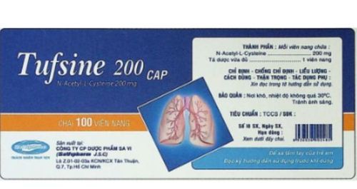 Công dụng của thuốc Tufsine 200 Cap