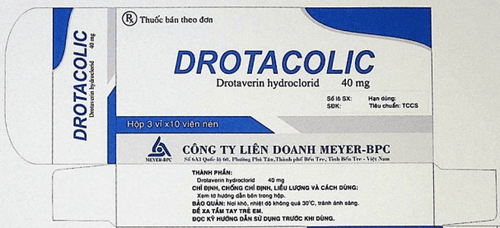 Công dụng thuốc Drotacolic