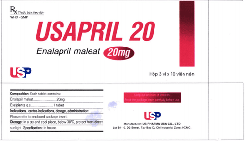 Công dụng thuốc Usapril 20